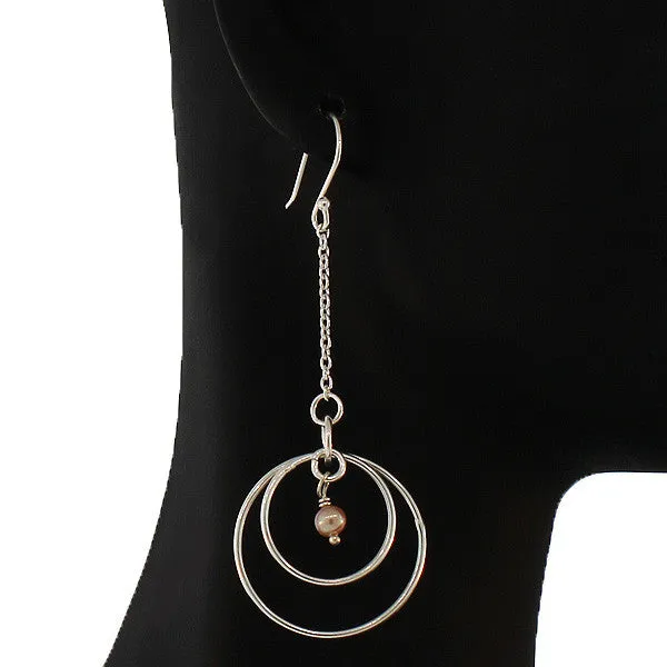 Pink Pearl Dangles