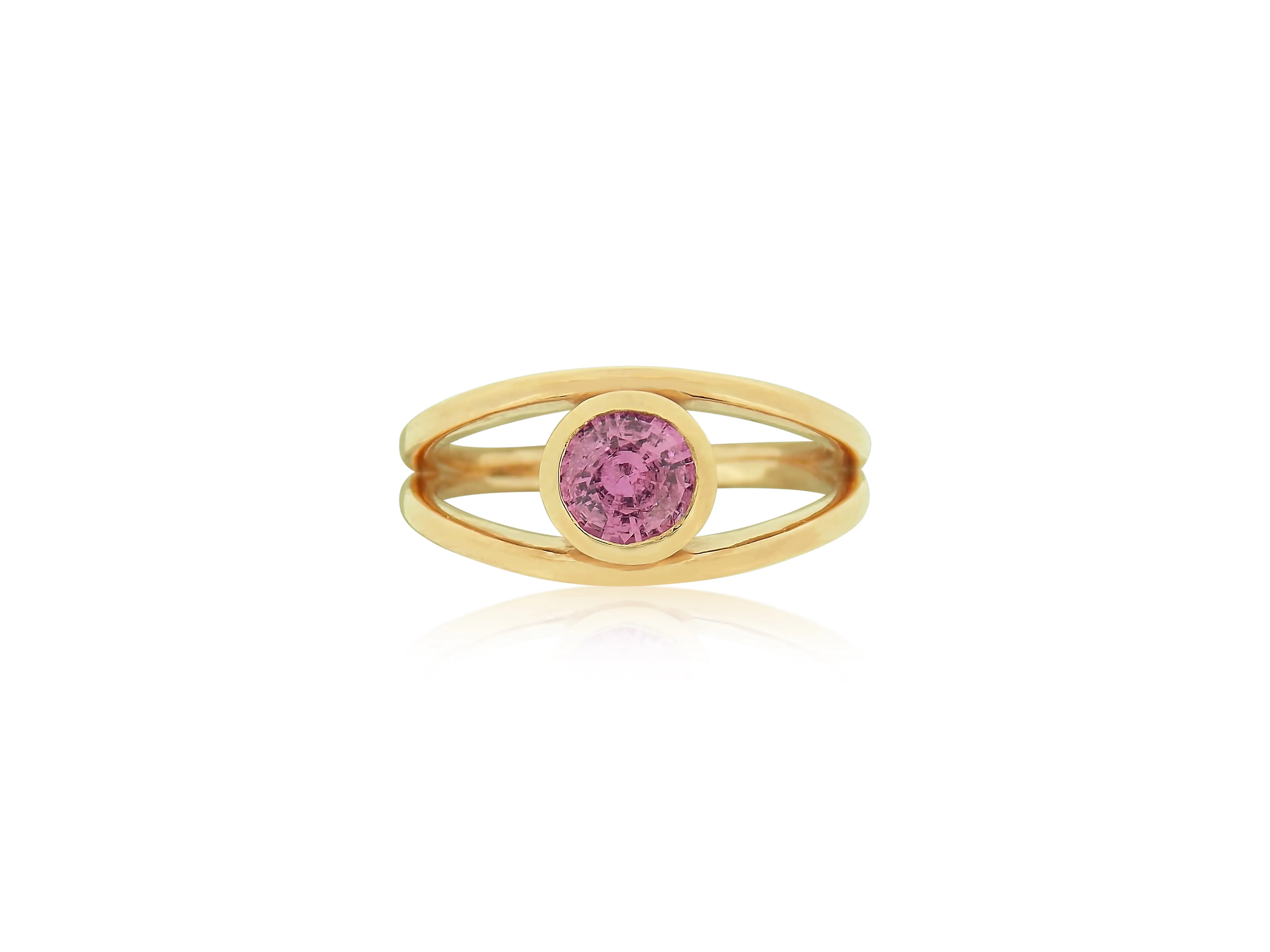 Pink Sapphire Rose Gold Ring