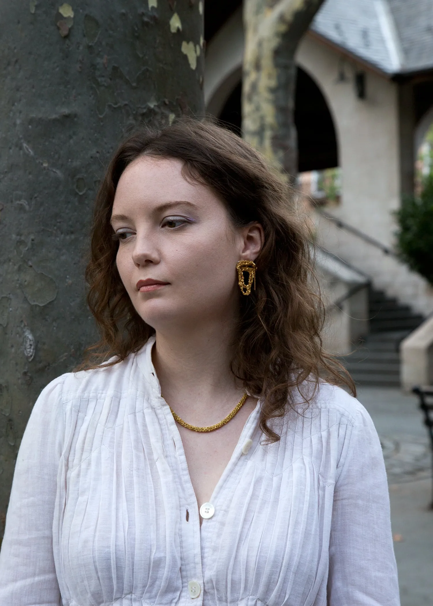 Pipette Necklace in Gold