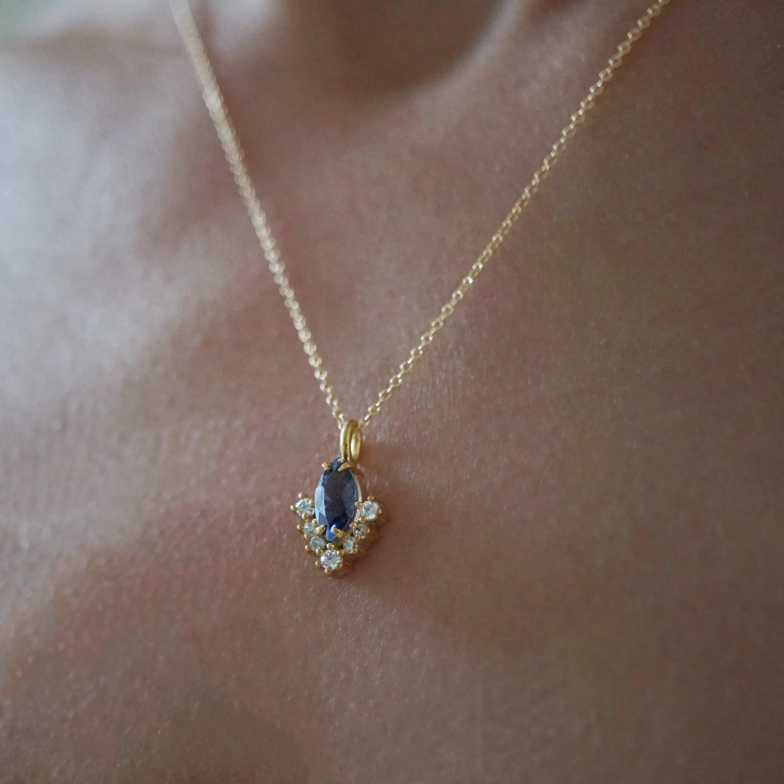 Poison Ivy Iolite Necklace
