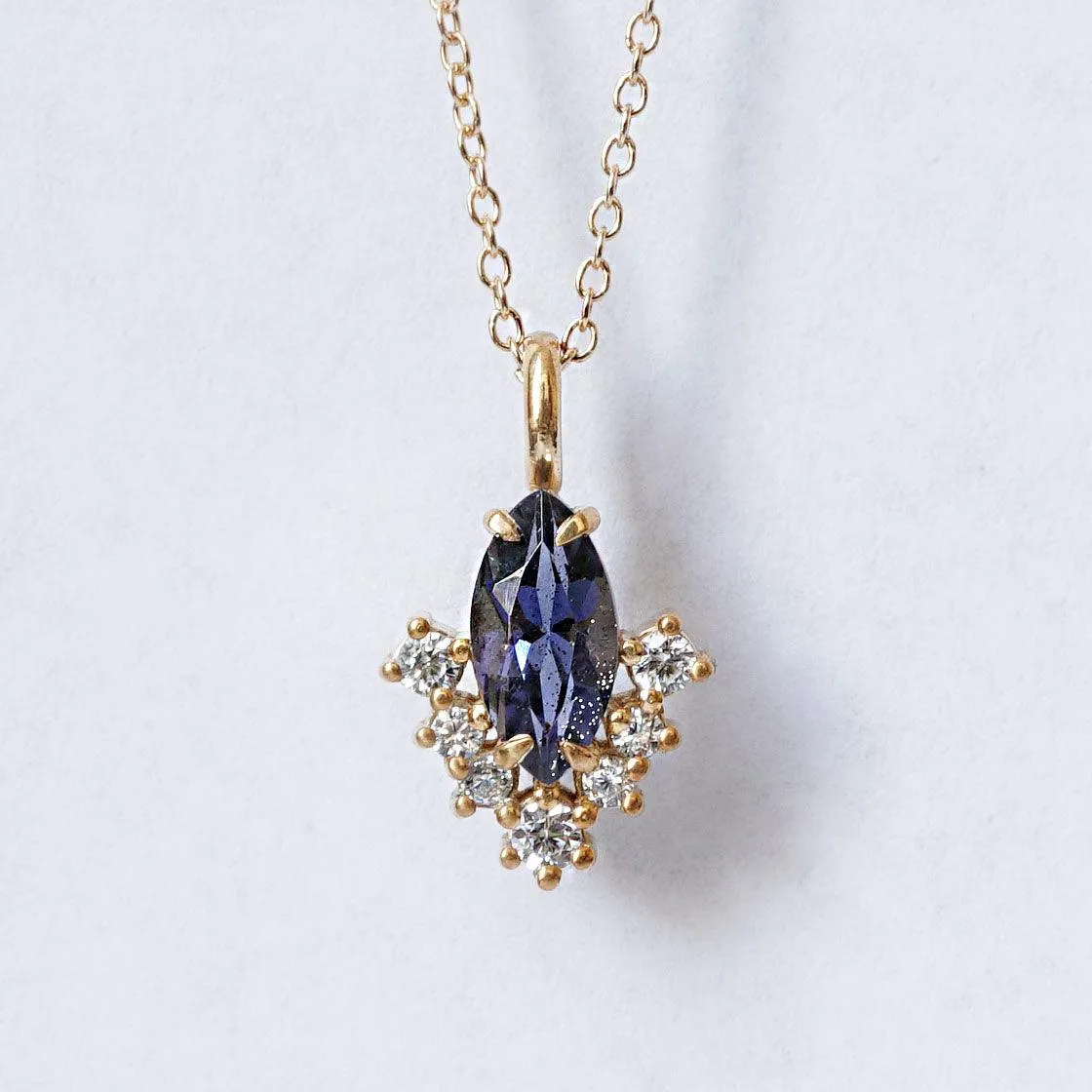 Poison Ivy Iolite Necklace