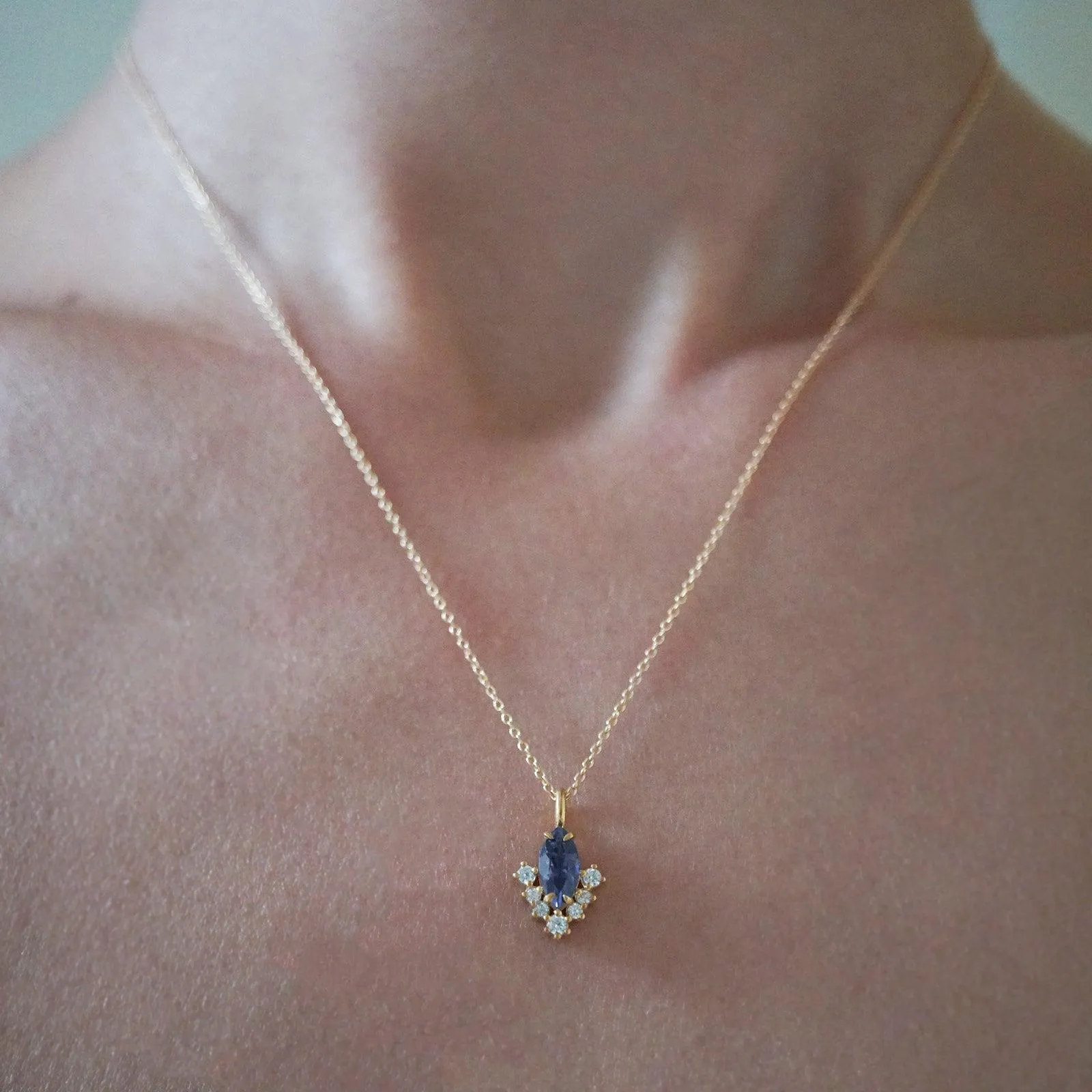 Poison Ivy Iolite Necklace