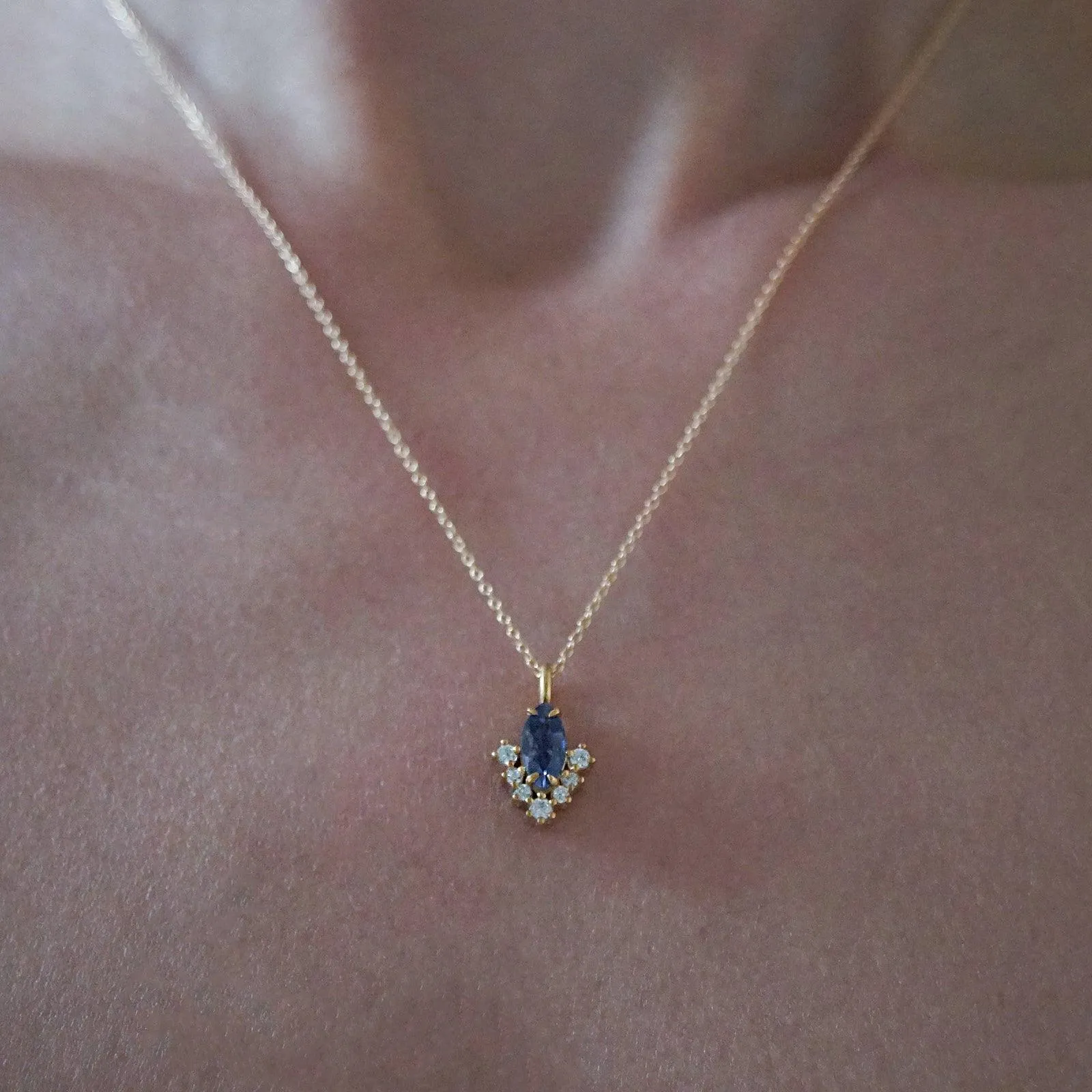 Poison Ivy Iolite Necklace