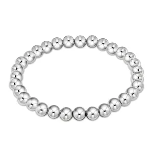 Polished Bead Stretch Bracelet – Stainless Steel