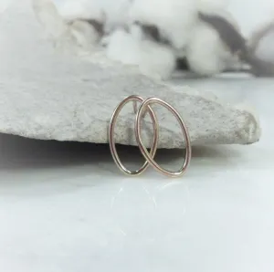 Post Earring Ovals Your Choice Of Metals