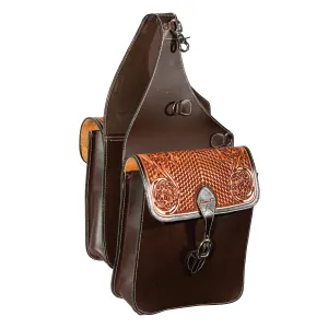 Professional's Choice Tooled Leather Saddle Bag