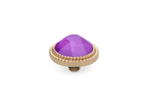 Qudo Fabero 10mm Gold Topper - Electric Violet