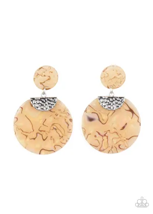 Really Retro-politan Yellow Paparazzi Earrings