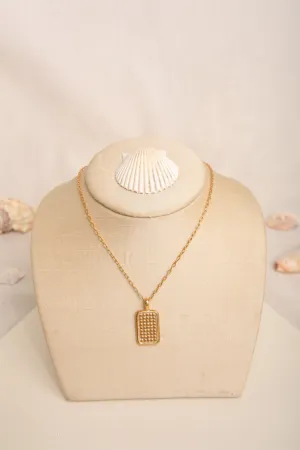 Rectangular Engravable Necklace