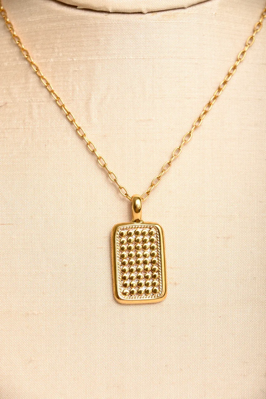 Rectangular Engravable Necklace
