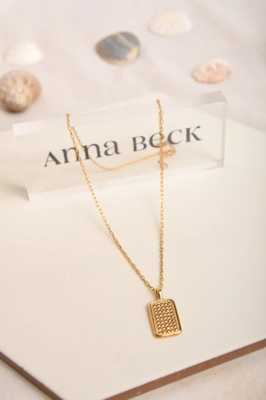 Rectangular Engravable Necklace
