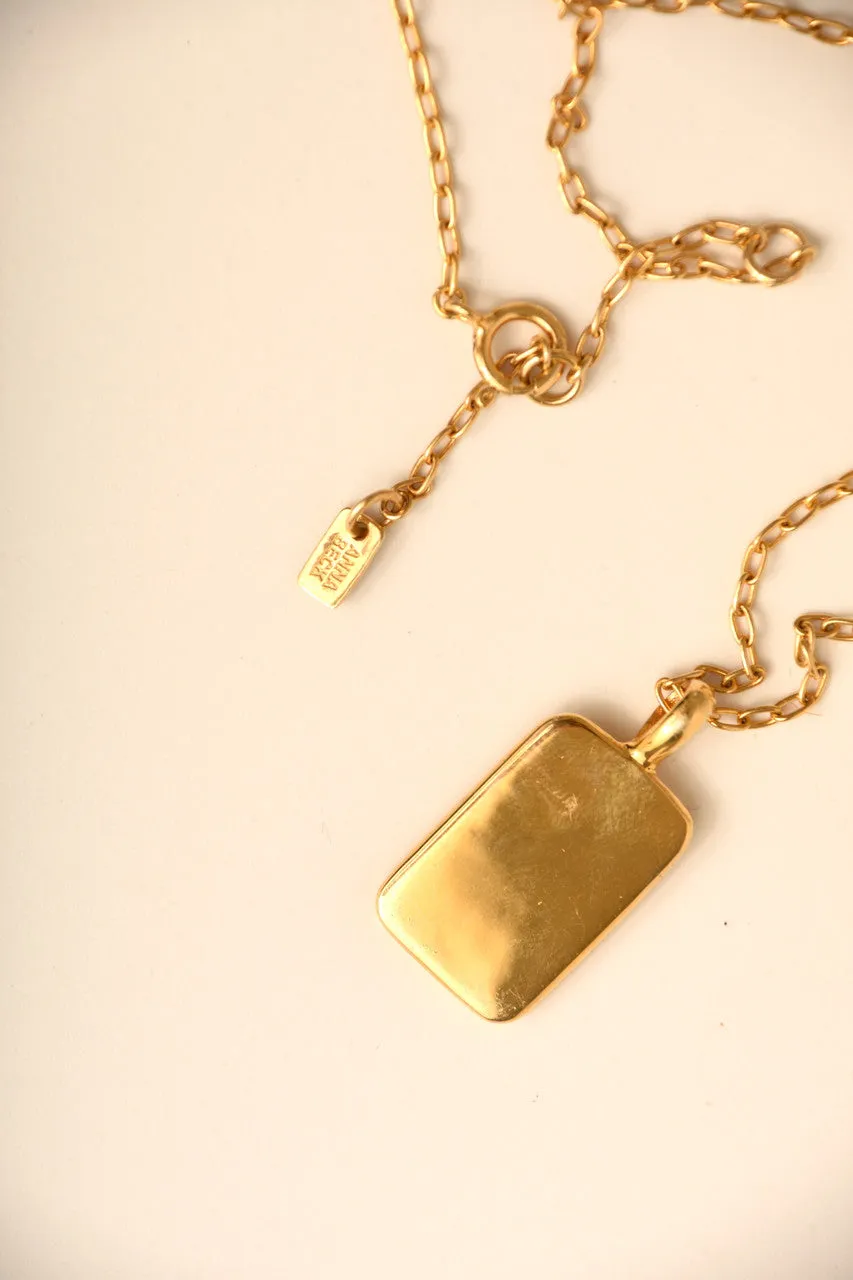 Rectangular Engravable Necklace