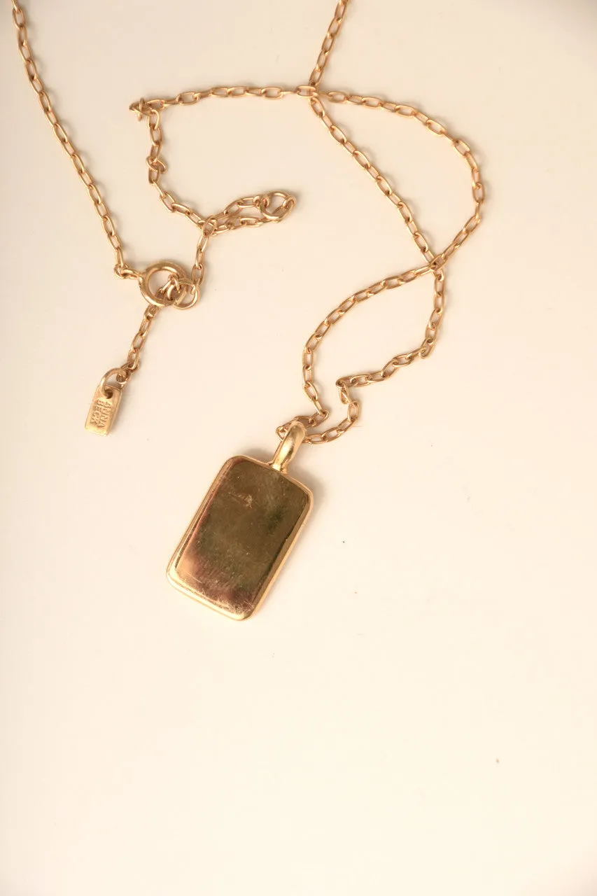 Rectangular Engravable Necklace