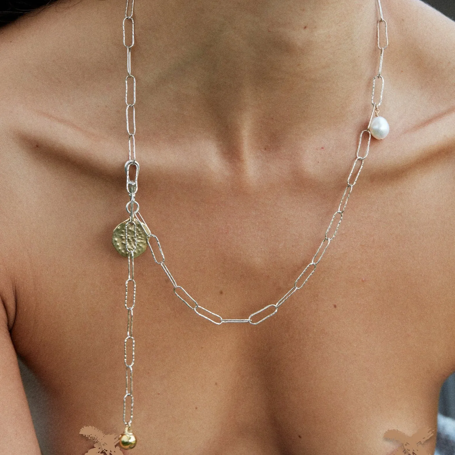Relic, Drop & Pearl Necklace