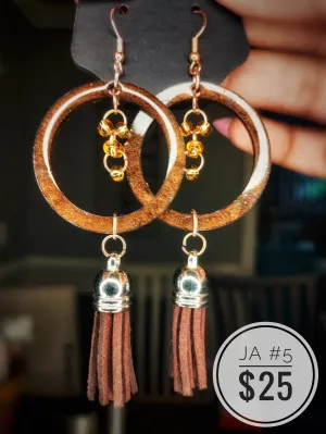 Resin & Tassle Earrings