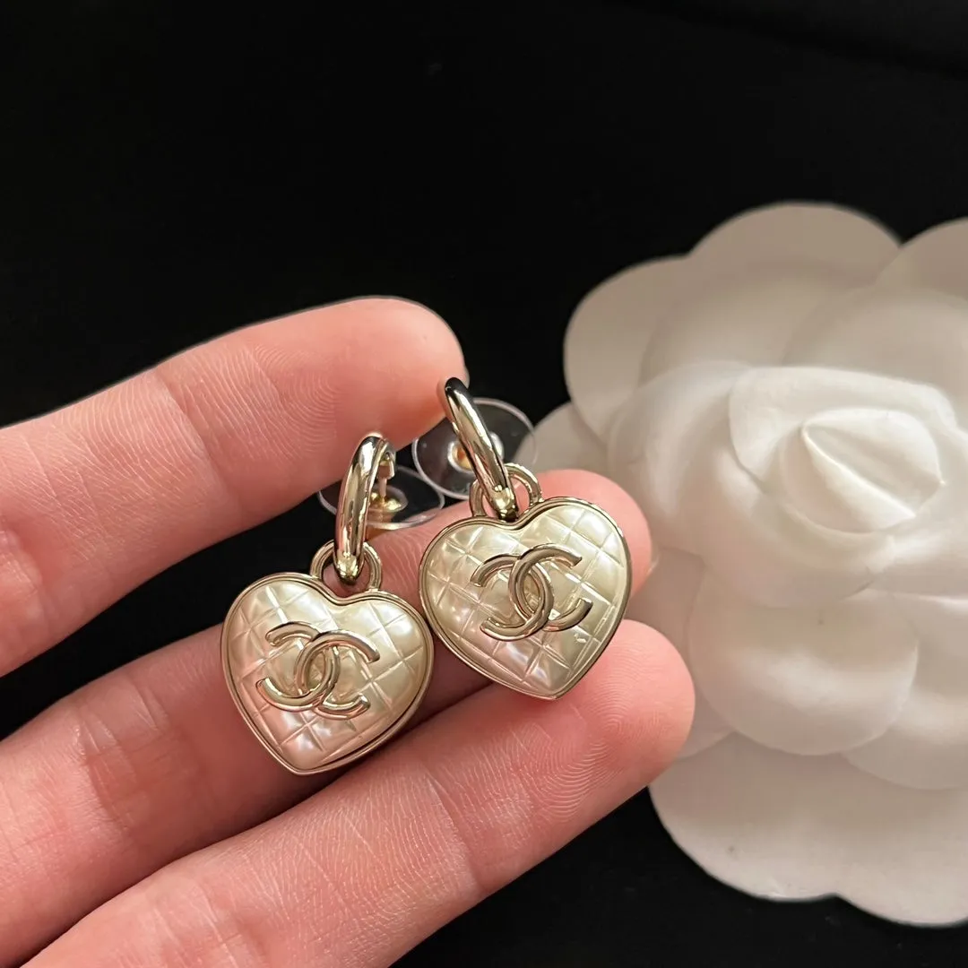 Resin Heart Earrings
