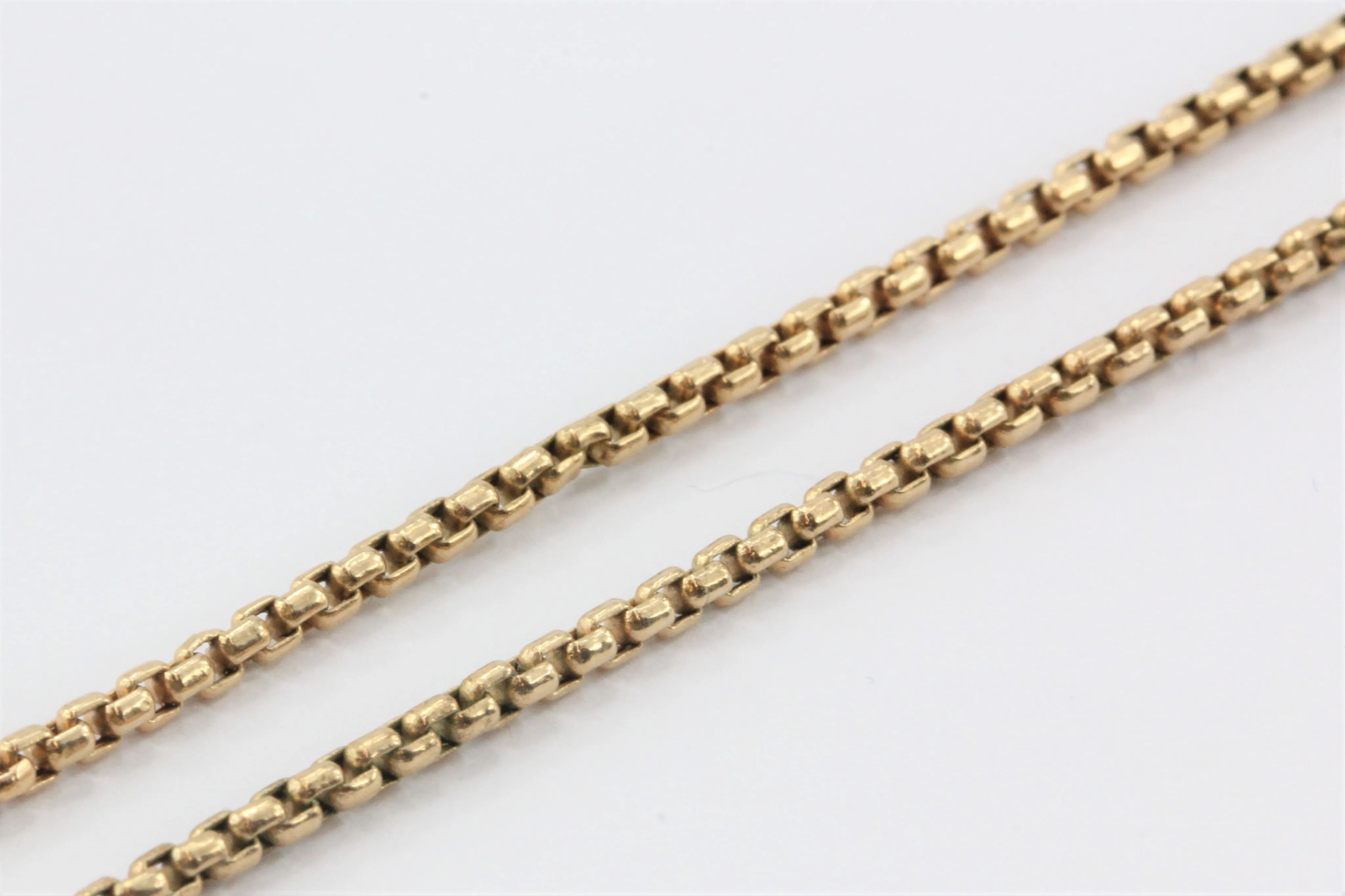 Retro 14K Rose Gold & Blue Zircon Blooming Flower Necklace & Chain