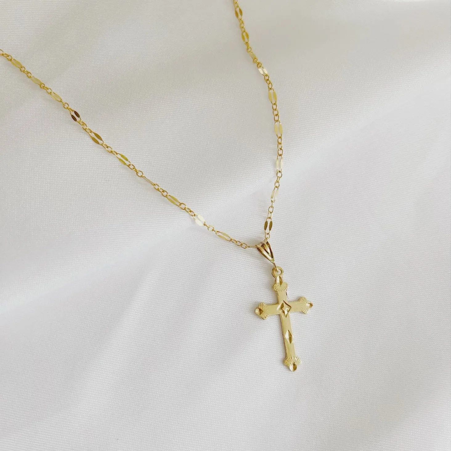 Risen Religious Cross Necklace