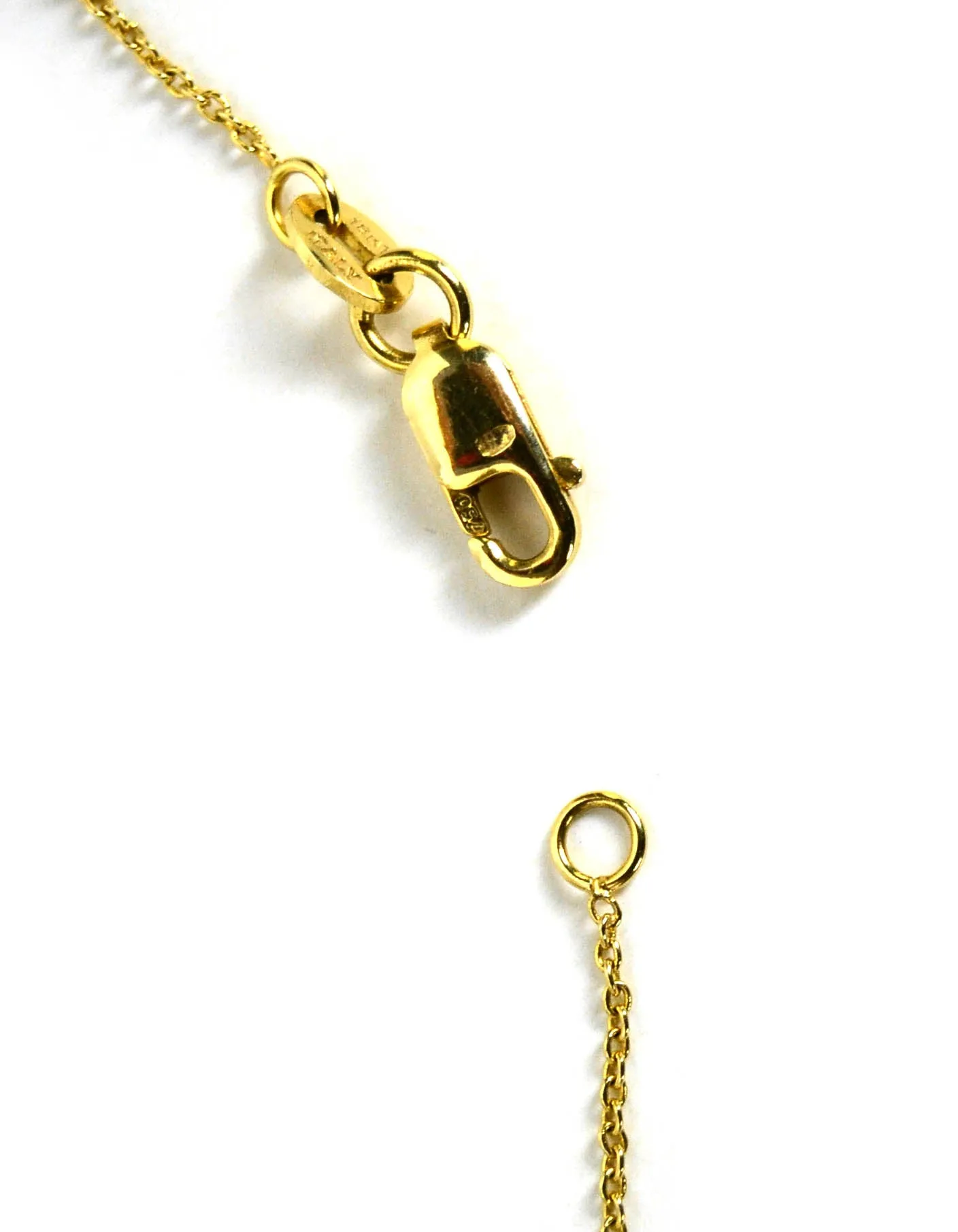 Roberto Coin 18k Gold/Diamond Tiny Treasures Initial Thoughts "B" Necklace