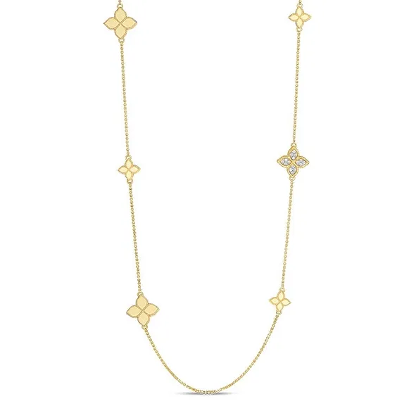 Roberto Coin 18k Yellow Gold Diamond Necklace