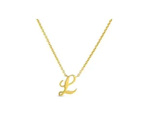 Roberto Coin 18K Yellow Gold Tiny Treasures Initial 'L' Necklace