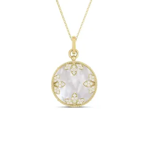 Roberto Coin Diamond & Mother of Pearl Necklace
