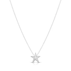 Roberto Coin Diamonds by the Inch 18K White Gold Star Necklace