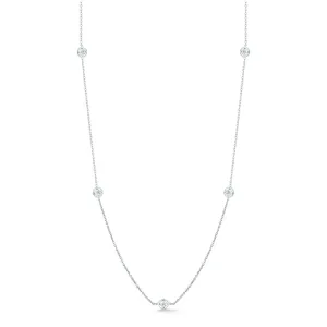 Roberto Coin Diamonds by the Inch 7 Diamond Station Necklace