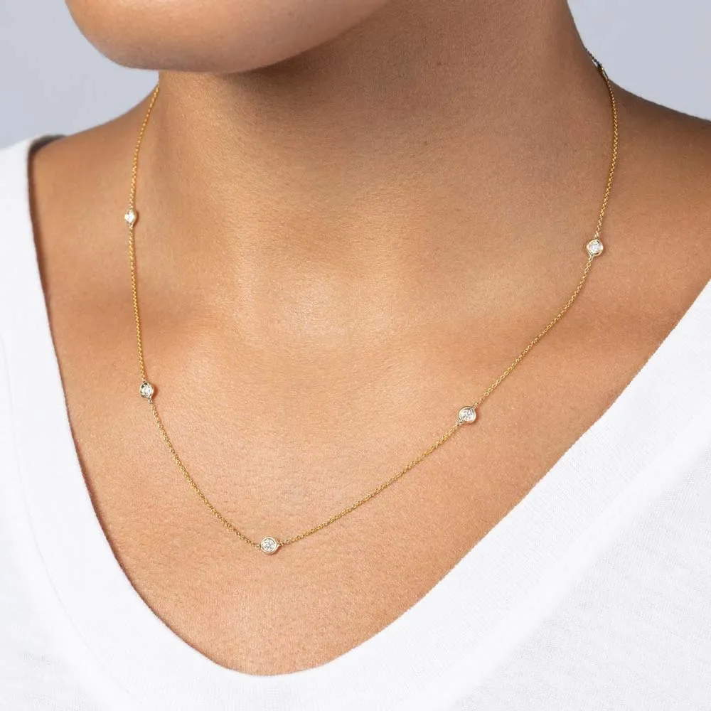 Roberto Coin Diamonds by the Inch Seven Station Diamond Necklace