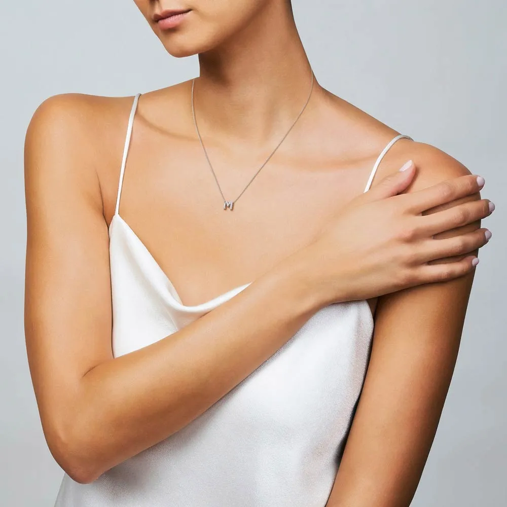 Roberto Coin "D" Love Letter Diamond Pendant Necklace