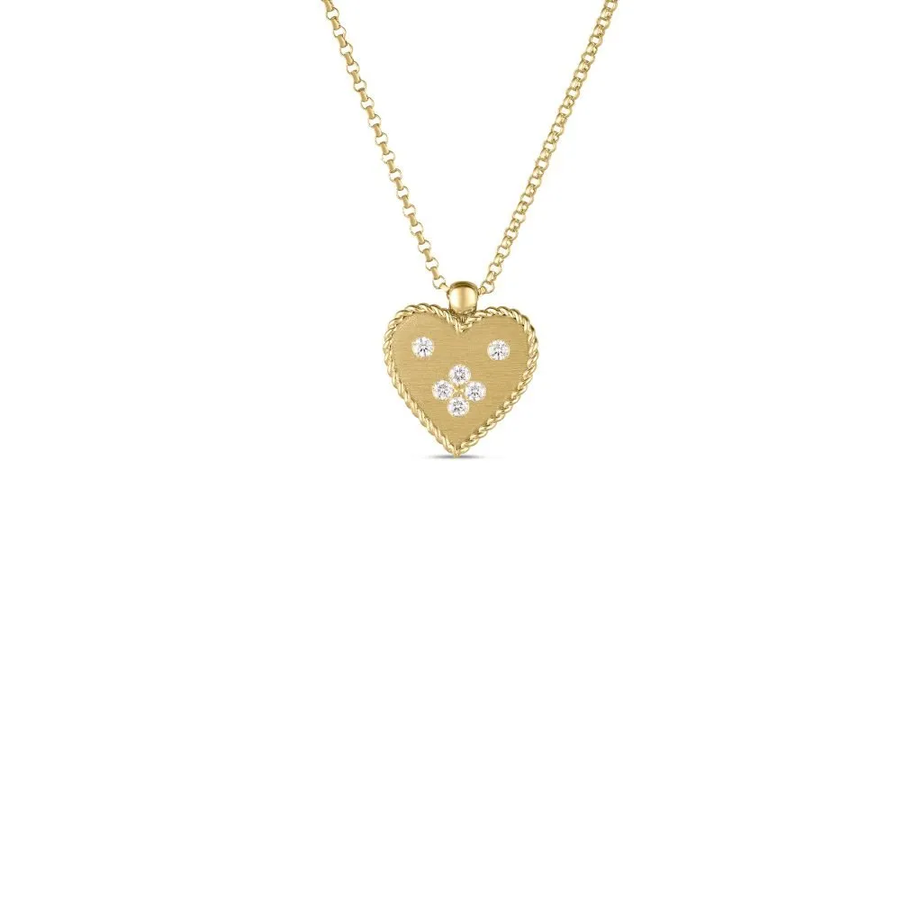 Roberto Coin Small Heart Medallion Necklace