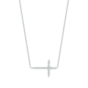 Roberto Coin Tiny Treasures Sideways Cross Pendant