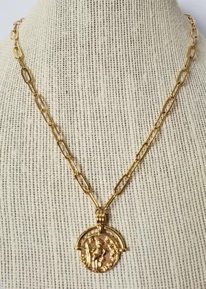 Roman Medallion Necklace