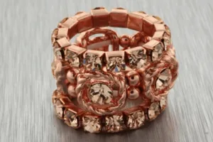 Rose Gold 3 Ring Set