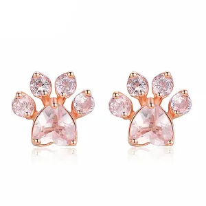Rose Gold Plated Cat Claw Earrings