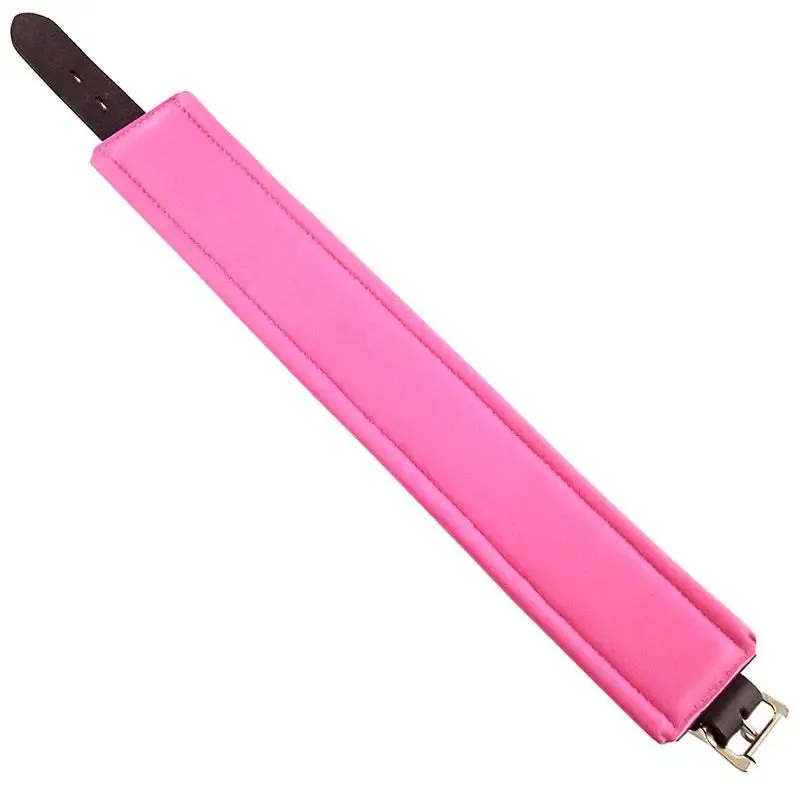 Rouge Garments Adjustable Black and Pink Padded Collar with D-rings