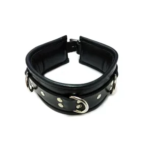 Rouge Leather 3 D-Ring Padded Collar