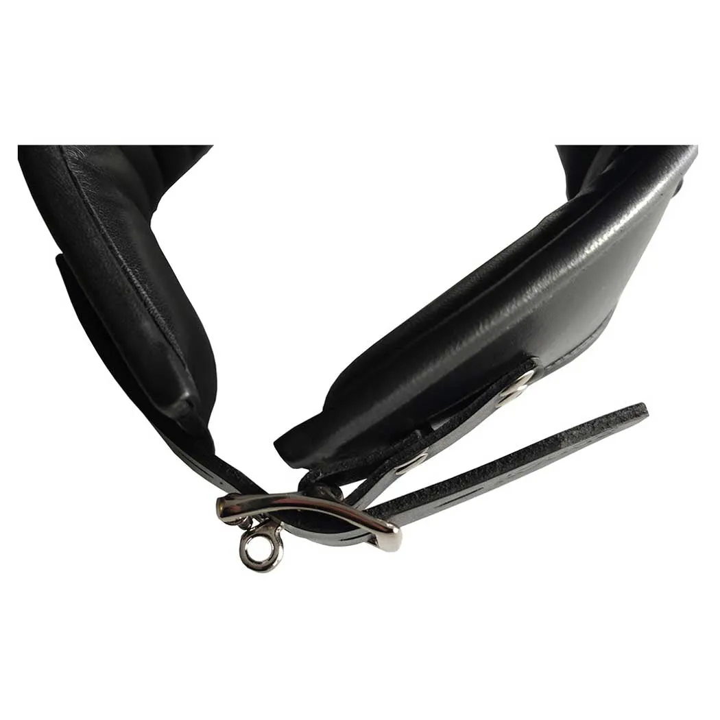 Rouge Leather 3 Ring Posture Collar