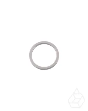 Round, flat O-Ring | Silver | inner size 57,5 mm (2 pieces)