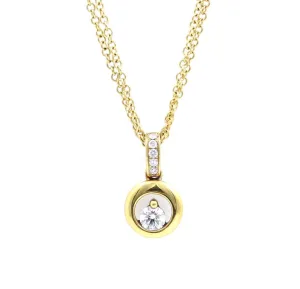 Round Solitaire Pendant