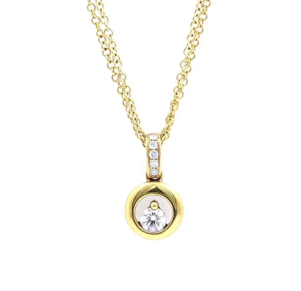 Round Solitaire Pendant