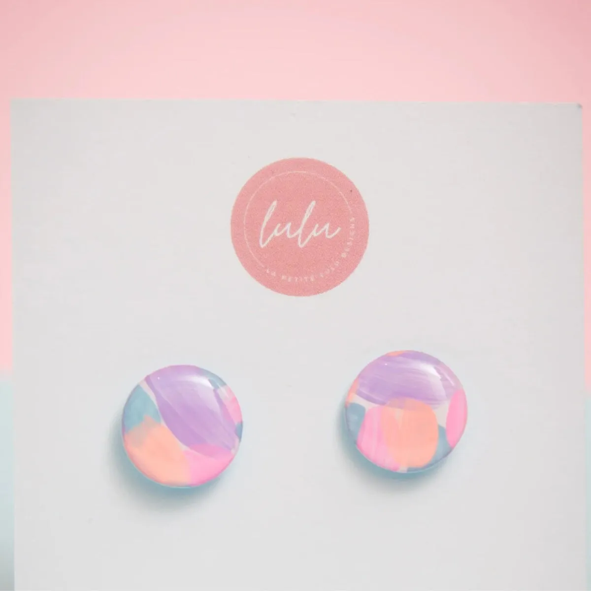 Round Stud Earrings (Candy Crush)