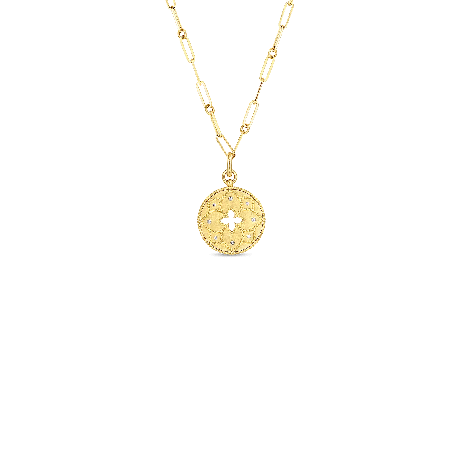 Round Venetian Princess Medallion Necklace