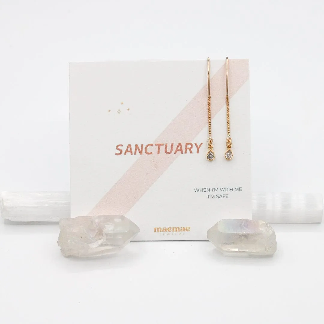 Sanctuary Drop CZ Earrings