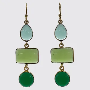 Seabreeze Bezel Drop Earrings