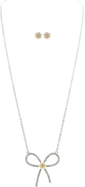 Seed Pearl & Cz Set