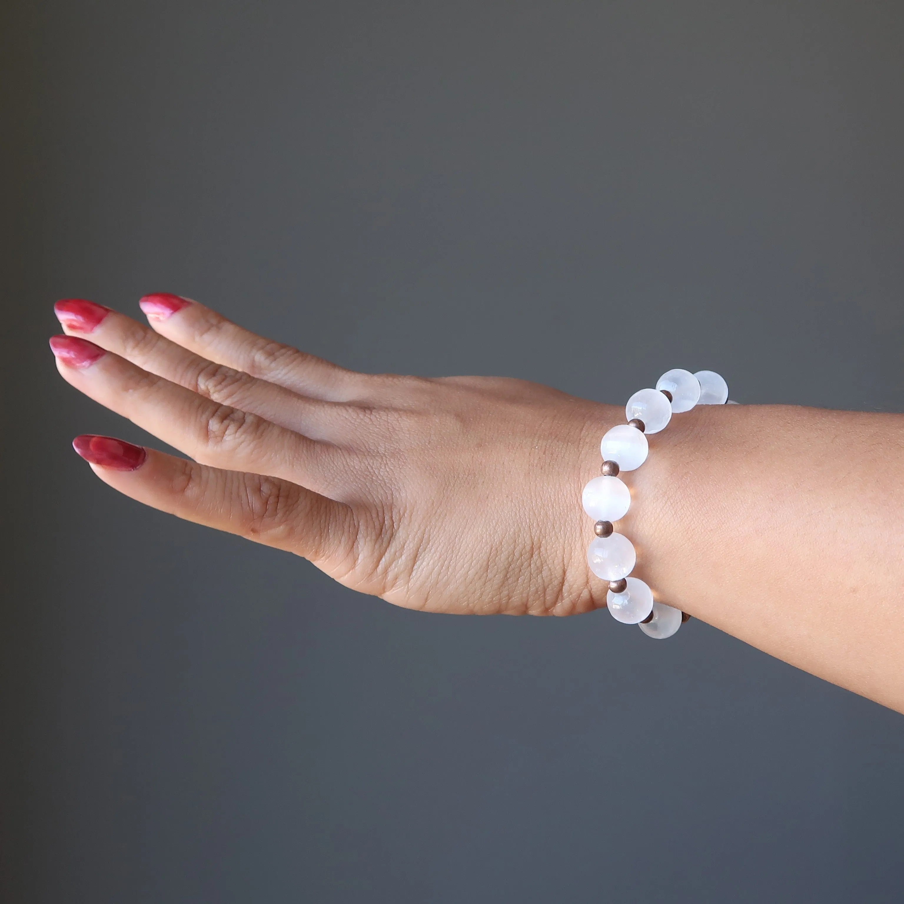 Selenite Bracelet Old World Radiance Antiqued Copper