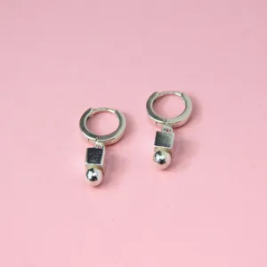 Shapes Charm Huggie Hoops