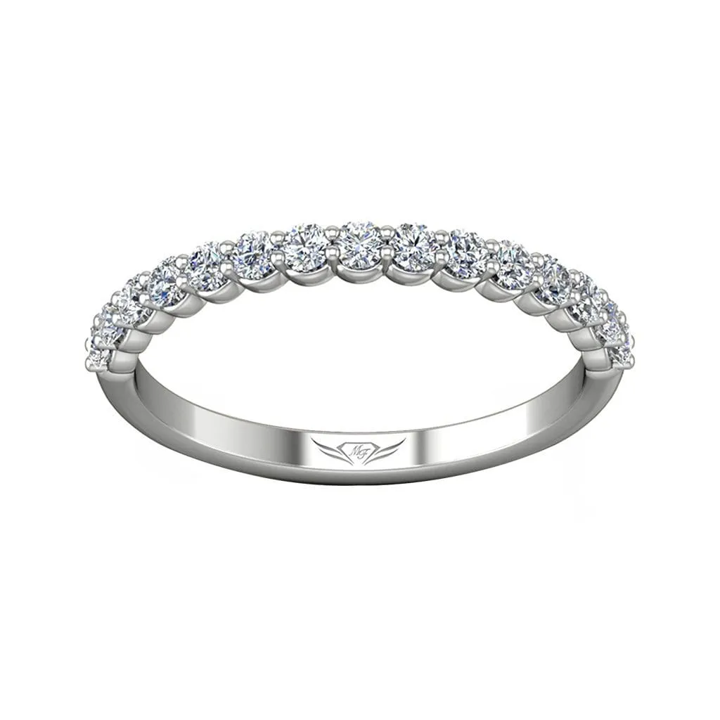 Shared Prong Wedding Band .