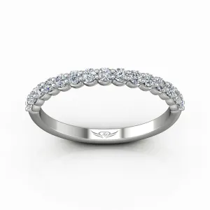 Shared Prong Wedding Band .